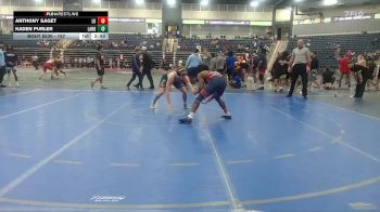 157 lbs Cons. Round 5 - Kaden Purler, LANDER vs Anthony Saget, Liberty U