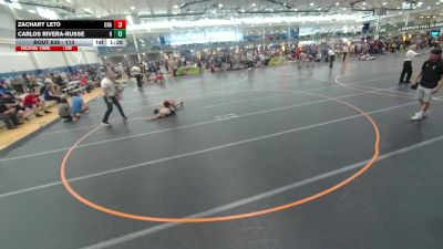 113 lbs Champ. Round 3 - Carlos Rivera-russe, Hammers vs Zachary Leto, Unattached