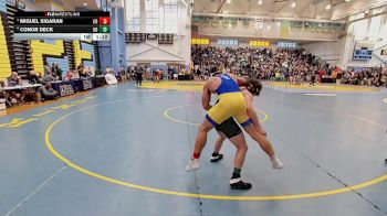 150 lbs Champ. Round 1 - Conor Deck, Odessa H S vs Miguel Sigaran, Caesar Rodney H S