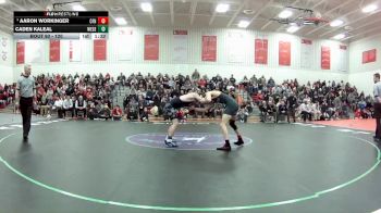 120 lbs Semifinal - Aaron Workinger, Northwest (Canal Fulton) vs Caden Kaleal, West Geauga
