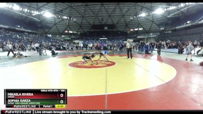 108 lbs Semifinal - Mikaela Rivera, NWWC vs Sophia Garza, Scrap Yard Garage Wrestling