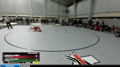 106 lbs Quarters & 1st Wb (16 Team) - Dawson Embry, Leander vs Jose Palacios, Hereford