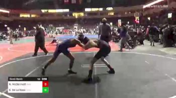 105 lbs Consolation - Noah McDermott, Payson vs Seferino De La Rosa, Tucson Cyclones