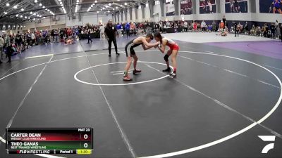100 lbs Champ. Round 1 - Samuel Pazmino, Highlander Wrestling Club vs Adalyn De Leon, Ohana HQ Wrestling