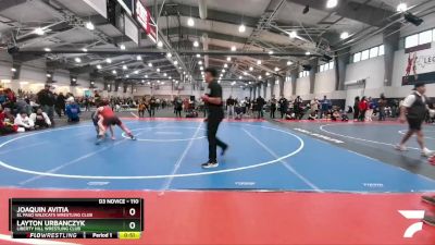 110 lbs Champ. Round 1 - Layton Urbanczyk, Liberty Hill Wrestling Club vs Joaquin Avitia, El Paso Wildcats Wrestling Club