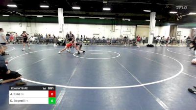 100 lbs Consi Of 16 #2 - Jett Kline, OK vs Quinn Bagnelll, PA