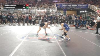 120 lbs 3rd Place Match - Carmen Moya, Miami Palmetto vs Anabella Junco, Florida Christian School