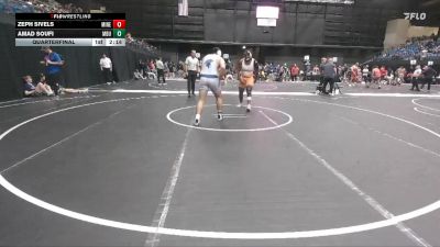285 lbs Quarterfinal - Amad Soufi, Missouri Baptist University vs Zeph Sivels, Midland (Neb.)