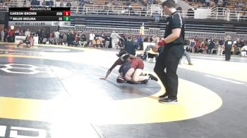 113 lbs Consi Of 16 #2 - Carson Brown, Avon Old Farms School vs Miles Molina, Gilman