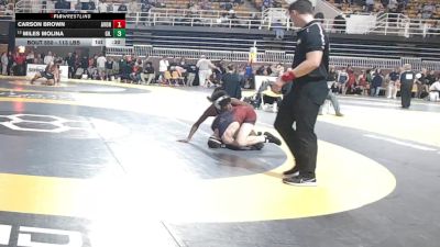 113 lbs Consi Of 16 #2 - Carson Brown, Avon Old Farms School vs Miles Molina, Gilman