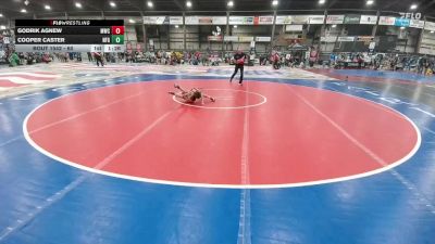 60 lbs Champ. Round 2 - Godrik Agnew, Mandan Wrestling Club vs Cooper Caster, Newcastle Fall Guys