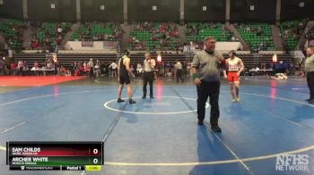 6A 150 lbs Cons. Round 2 - Sam Childs, Hazel Green HS vs Archer White, Muscle Shoals