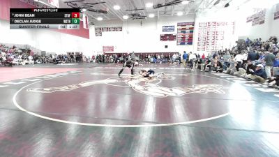 106 lbs Quarterfinal - John Bean, Stafford vs Declan Judge, Weston