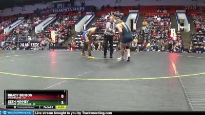 190 lbs Quarterfinals (8 Team) - Malachi Pribyl, Monroe Jefferson HS vs Easton Phipps, Goodrich HS