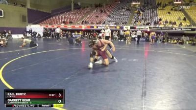 141 lbs 2nd Wrestleback (16 Team) - Kael Kurtz, Coe vs Garrett Gehr, Alvernia University