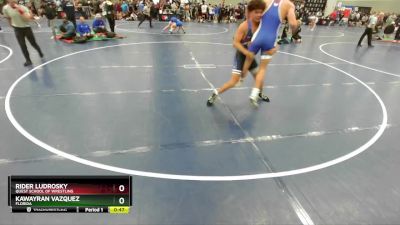 157 lbs Cons. Round 2 - Rider Ludrosky, Quest School Of Wrestling vs Kawayran Vazquez, Florida