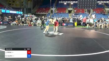 132 lbs Rnd Of 32 - Jake Miller, Oklahoma vs Gavin Austin, Nevada