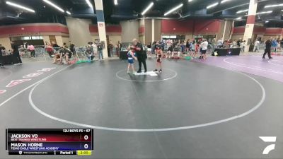 67 lbs Round 4 - Jackson Vo, Best Trained Wrestling vs Mason Horne, Texas Eagle Wrestling Academy