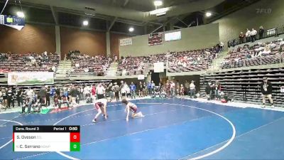 118 lbs Cons. Round 3 - Cody Serrano, North Sevier Wolf Pack vs Skyler Oveson, Cedar Jr. Wrestling