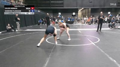124 lbs Cons. Round 2 - Chloe Herrick, Baker University vs Kiersten Flanagan, Doane