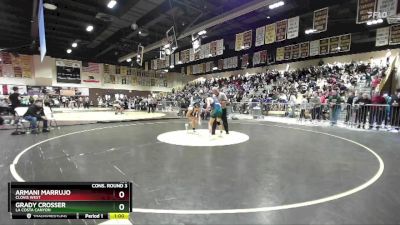 120 lbs Cons. Round 3 - Grady Crosser, La Costa Canyon vs Armani Marrujo, Clovis West