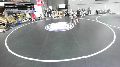 157 lbs Paul Costa Jr, CVWA - Central Valley Wrestling Association vs Wyatt Williams, NAWA - North Area Wrestling Association