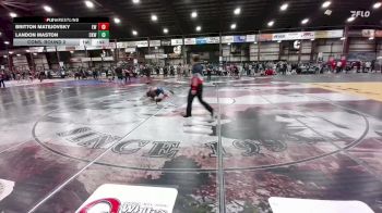 157 lbs Cons. Round 2 - Landon Maston, Camel Kids Wrestling vs Britton Matejovsky, Eaglecrest Wrestling
