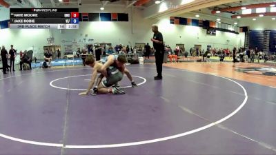 165 lbs 3rd Place Match - Nate Moore, Grizzly Wrestling Club vs Jake Robie, VA ELITE /