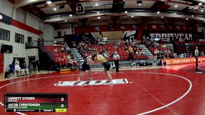 285 lbs Semifinal - Jacob Christensen, Northern Illinois vs Jarrett Stoner, Missouri