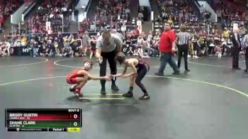67 lbs Semis & 1st Wrestleback (8 Team) - Brody Gustin, Lowell Red vs Shane Clark, Clinton
