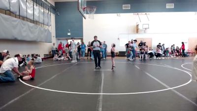50 lbs Champ. Round 5 - Nashlin Barger, Idaho vs Briley Todd, Oakley Hornets Wrestling Club, Inc.