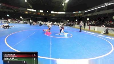 144 lbs Quarterfinal - Beau Blas, Mountain View Marana vs Jax Harcey, Bradshaw Mountain