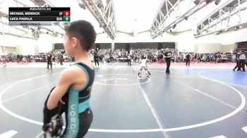 82-B lbs Semifinal - Michael Mendick, Colonial Pride vs Luca Padilla, Quakertown Youth Wrestling Club