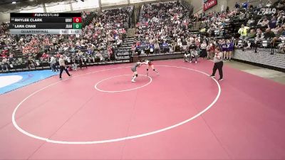 3A 100 lbs Quarterfinal - Lana Chan, Juan Diego vs Rhylee Clark, Grantsville