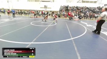 125 lbs Cons. Round 3 - Nevaeh Bayer, Shaker Youth Wrestling vs Jackie Mace, Odessa-Montour/Watkins Glen Wrestling Club