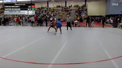 285 lbs Champ. Round 2 - Hunter Richmond, MN-West CC vs Lincoln McCarty, Iowa Lakes Community College