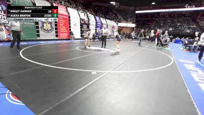 105 Class 2 lbs Champ. Round 1 - Kinley Harker, Lee`s Summit West vs Alexa Braton, Lee`s Summit
