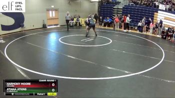 190 lbs. Champ. Round 1 - Atiana Atkins, Clarksville vs Harmony Moore, Willard