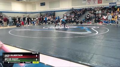 182 lbs Champ. Round 1 - Jack Gilbertson, Eagan vs Bryon Sauvy, St. Michael-Albertville