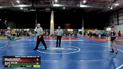 95 lbs Semifinal - Elias Taylor, RAW vs Kellan Gavazzi, NC Wrestling Factory