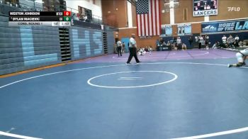 126 lbs Cons. Round 1 - Weston Johnson, Mountain Crest vs Dylan Macievic, Corner Canyon