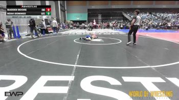 61 lbs Quarterfinal - Madden Moore, Keystone Wrestling Club vs Noah Domingo, Outlaws Wrestling Club