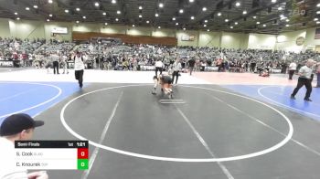 123 lbs Semifinal - Sade Cook, Gladiator WC vs Cameron Knourek, Top Fuelers WC