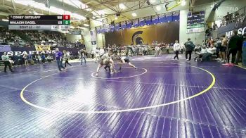 157 lbs Champ. Round 1 - Malachi Dagel, Great Falls High/MSDB, MT vs Corey Getzlaff, Williston