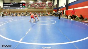 112 lbs Consi Of 8 #2 - Colton Cowden, Fort Gibson vs Ben Brady, Verdigris