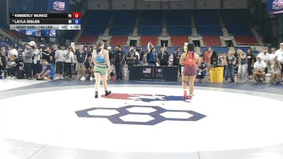 145 lbs Cons. Sub-semis - Kimberly Munoz, Pennsylvania vs Layla Risler, Wisconsin