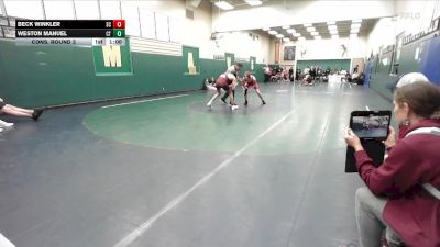 138 lbs Cons. Round 3 - Weston Manuel, Cherokee Trail vs Beck Winkler, Steele Canyon