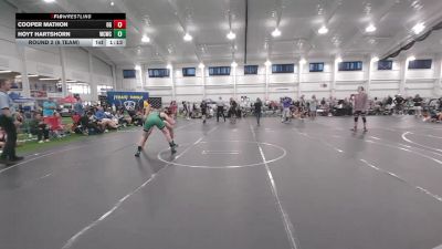 126 lbs Round 2 (6 Team) - Cooper Mathon, Ohio Gold vs Hoyt Hartshorn, Wrecking Crew WC