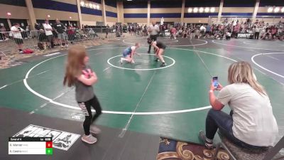 130 lbs Consi Of 4 - Ryleigh Warner, Mine Yard Dogs WC vs Kathy Castro, Montclair WC