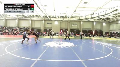 165 lbs Quarterfinal - Bethany-grace Dean, Bristol Eastern vs Kaydence Atkinson, New Britain